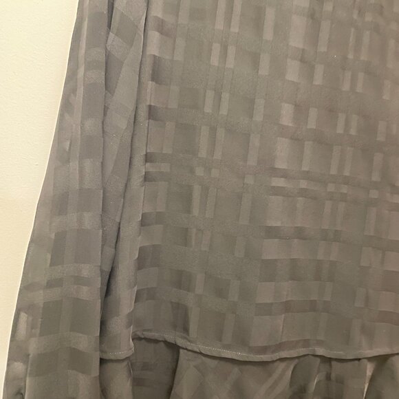 Ann Taylor Loft Top Blouse Sheer Peplum Black sz M excellent condition - Picture 6 of 7